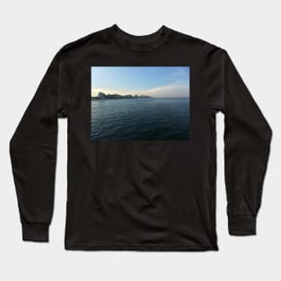 Virginia Beach with Dark Ocean Long Sleeve T-Shirt